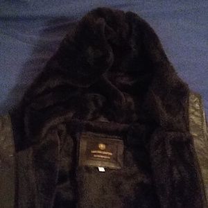 Genuine Leather Duffle Coat